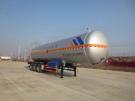 楚胜13米25吨3轴液化气体运输半挂车(CSC9401GYQBT)