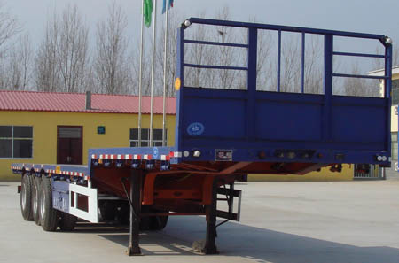 龙亿达13米33.5吨3轴平板运输半挂车(CYL9401TPB)