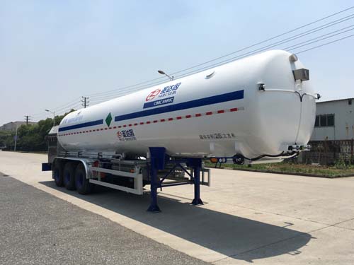 圣达因12.5米26.7吨3轴低温液体运输半挂车(SDY9407GDYY)