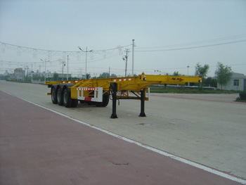 开乐12.4米30.6吨3轴集装箱运输半挂车(AKL9371TJZ)