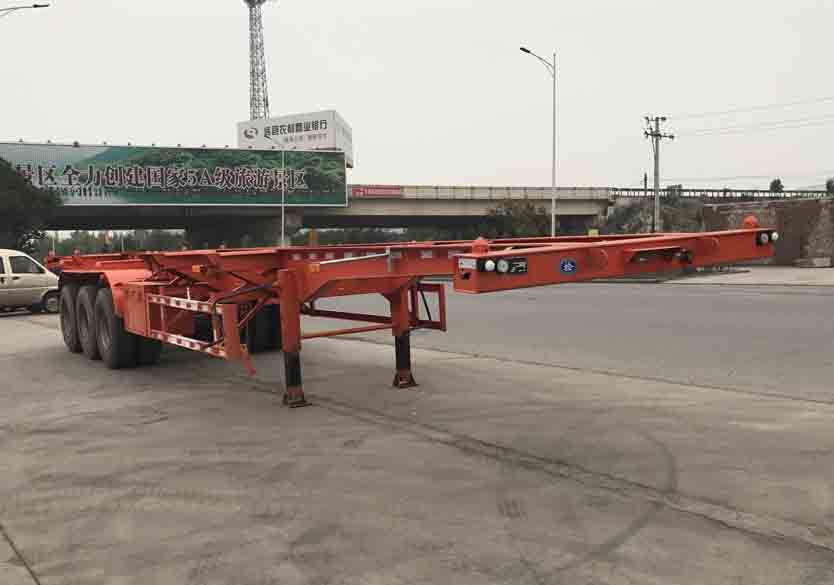 12.5米31.3吨3轴集装箱运输半挂车(HBF9370TJZ)