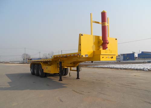 红荷北斗牌11米32.2吨3轴平板自卸半挂车(SHB9404ZZXP)