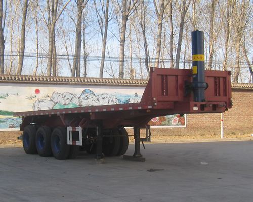 宏昌天马牌9.3米32.2吨3轴平板自卸半挂车(HCL9403ZZXP)