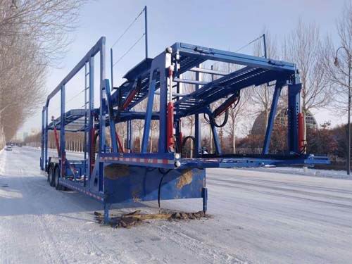 青特牌13.8米19.1吨2轴车辆运输半挂车(QDT9280TCL)