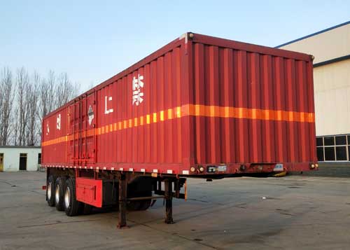 富洋达牌12米33.2吨3轴杂项危险物品厢式运输半挂车(YHW9400XZW)