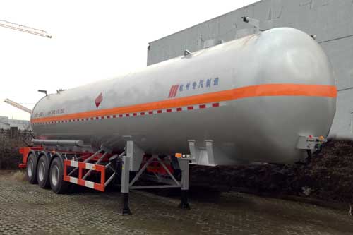 宏宙牌12.3米29.8吨3轴液化气体运输半挂车(HZZ9401GYQ)