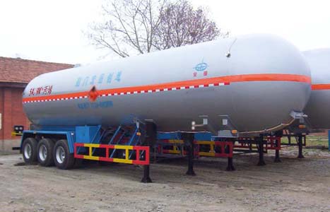 宏图牌12.7米24吨3轴液化气体运输半挂车(HT9407GYQ1)