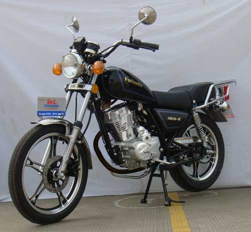 FXD125-2C 富先达牌124CC汽油前盘式后鼓式两轮摩托车图片