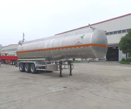 江淮扬天牌12.4米33.5吨3轴铝合金易燃液体罐式运输半挂车(CXQ9400GRYK)