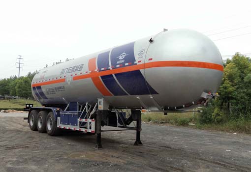 宏图牌13米26.4吨3轴液化气体运输半挂车(HT9409GYQD1)
