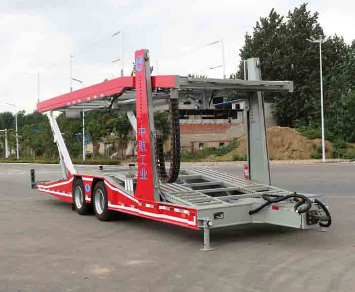 开乐牌12米8.6吨2轴中置轴车辆运输挂车(AKL9170TCL)
