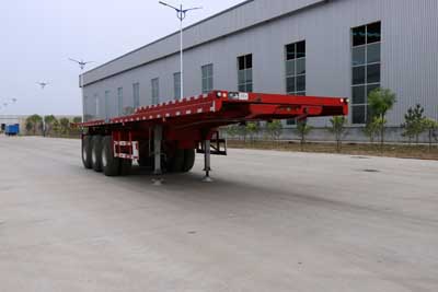 承泰牌12.3米33吨3轴平板自卸半挂车(XCT9403ZZXP)