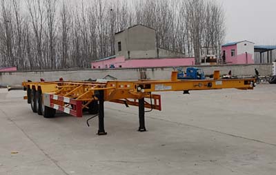 中鱼骏达牌14米35.3吨3轴集装箱运输半挂车(YJD9400TJZED)