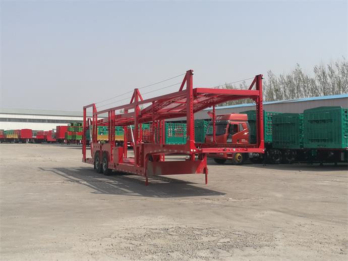 华宇达牌13.8米12.9吨2轴乘用车辆运输半挂车(LHY9200TCC)