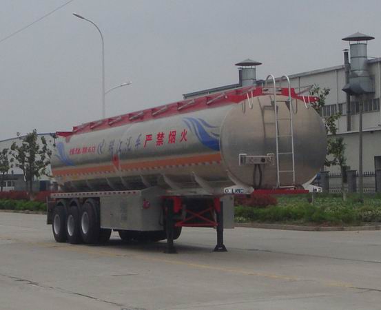瑞江牌13米33吨3轴铝合金易燃液体罐式运输半挂车(WL9402GRY)