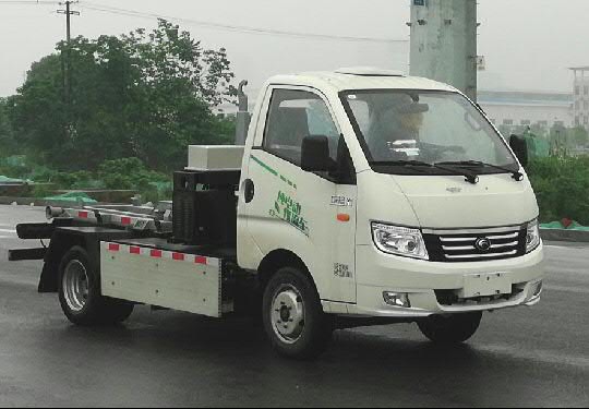 福田牌BJ5042ZXXEV-H1纯电动车厢可卸式垃圾车公告图片