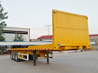瑞郓牌13米32.5吨3轴平板自卸半挂车(YRD9403ZZXPC)