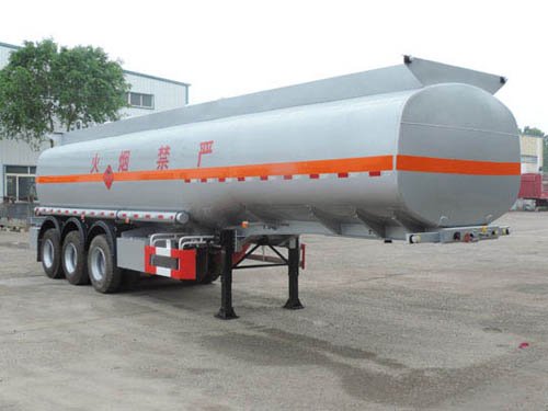 双达牌11米31.5吨3轴易燃液体罐式运输半挂车(ZLQ9405GRYA)