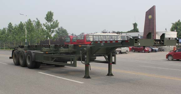 五岳牌12.5米32.7吨3轴集装箱运输半挂车(TAZ9400TJZ)