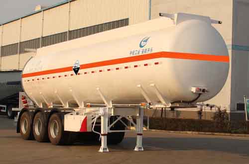 开乐牌10.3米31吨3轴腐蚀性物品罐式运输半挂车(AKL9406GFW)