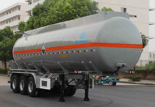 开乐牌10.5米31.5吨3轴腐蚀性物品罐式运输半挂车(AKL9409GFW)