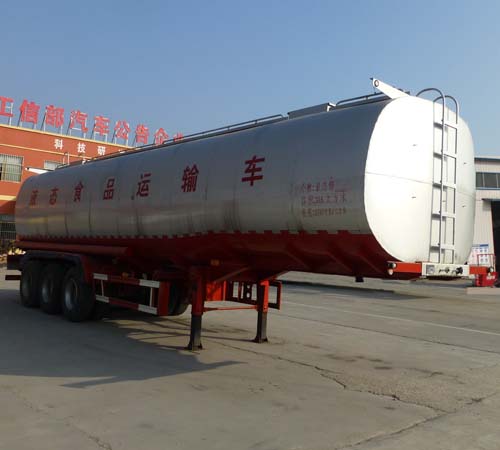 齐机牌12.1米30.3吨3轴液态食品运输半挂车(QLZ9400GYS)