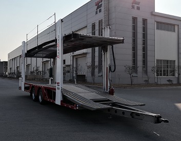 天明牌12米10.3吨2轴中置轴车辆运输挂车(TM9171TCL)