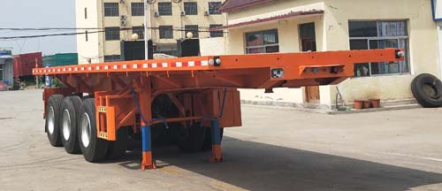 鲁际通牌11.5米33.3吨3轴平板自卸半挂车(LSJ9403ZZXP)
