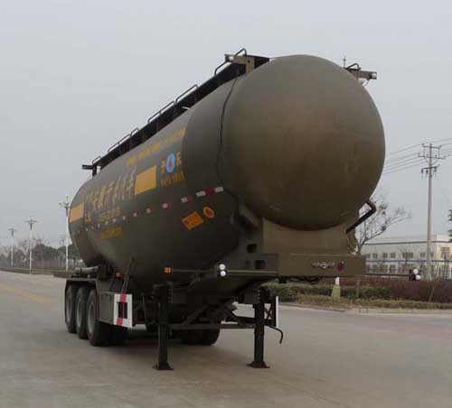 开乐牌10.7米30.6吨3轴中密度粉粒物料运输半挂车(AKL9401GFLA)