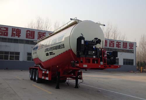 沃德利牌11米31吨3轴低密度粉粒物料运输半挂车(WDL9408GFL)