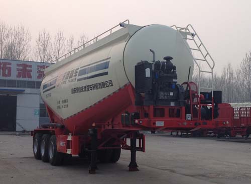 沃德利牌10.3米32吨3轴中密度粉粒物料运输半挂车(WDL9405GFL)