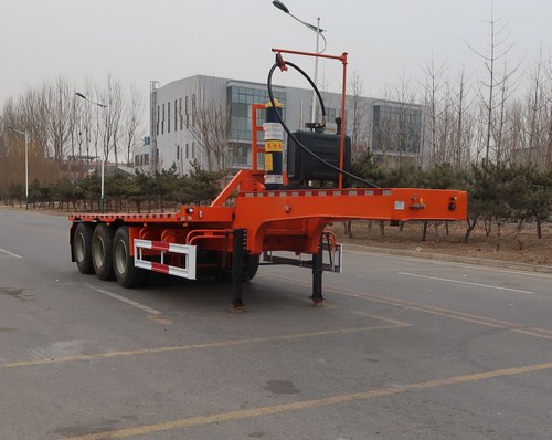 宏昌天马牌10米33.5吨3轴平板自卸半挂车(HCL9405ZZXP)