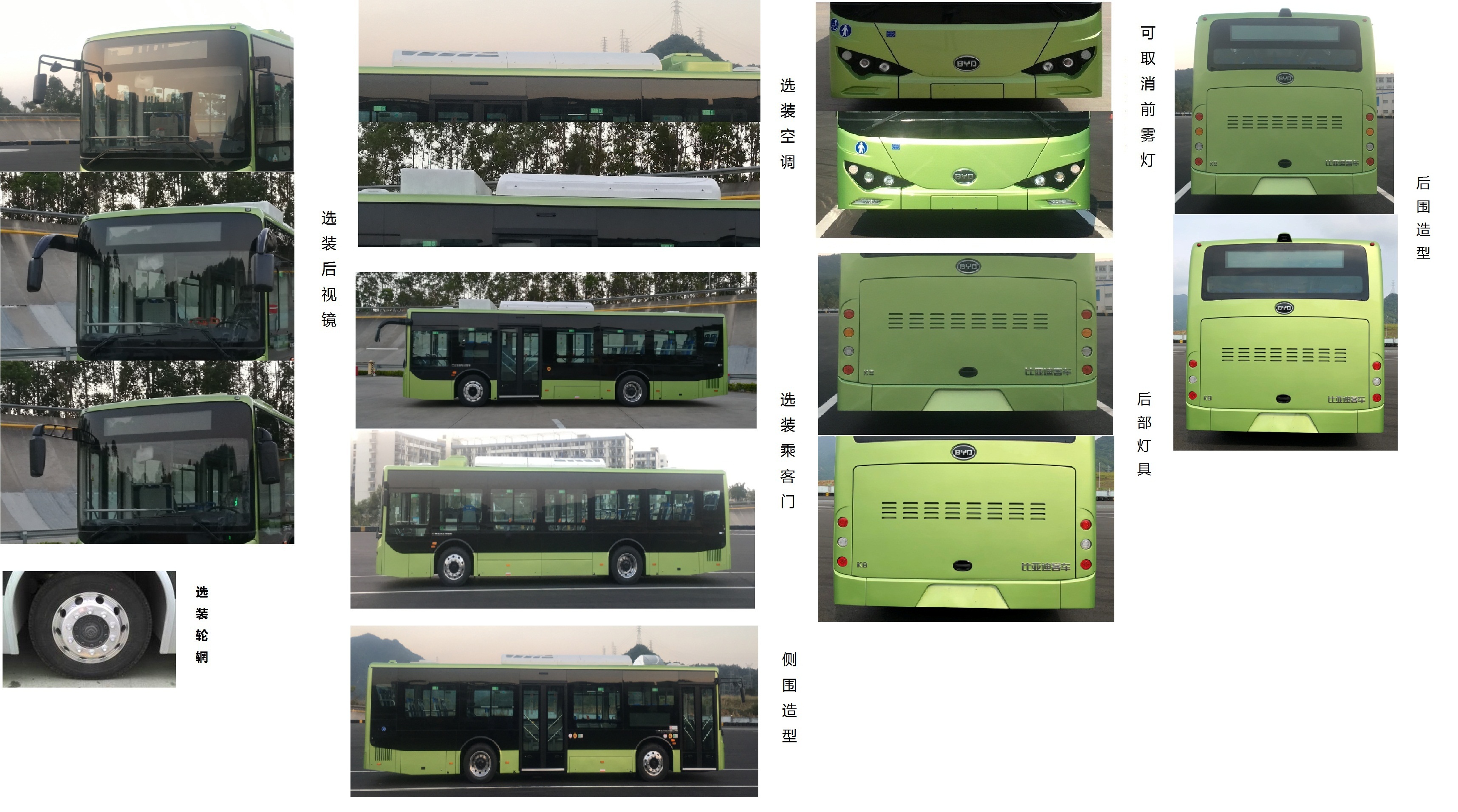 比亚迪牌BYD6101LGEV2纯电动城市客车公告图片