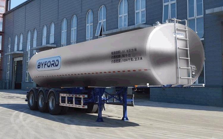 佰福德牌10.4米32.2吨3轴液态食品运输半挂车(SFC9400GYS)