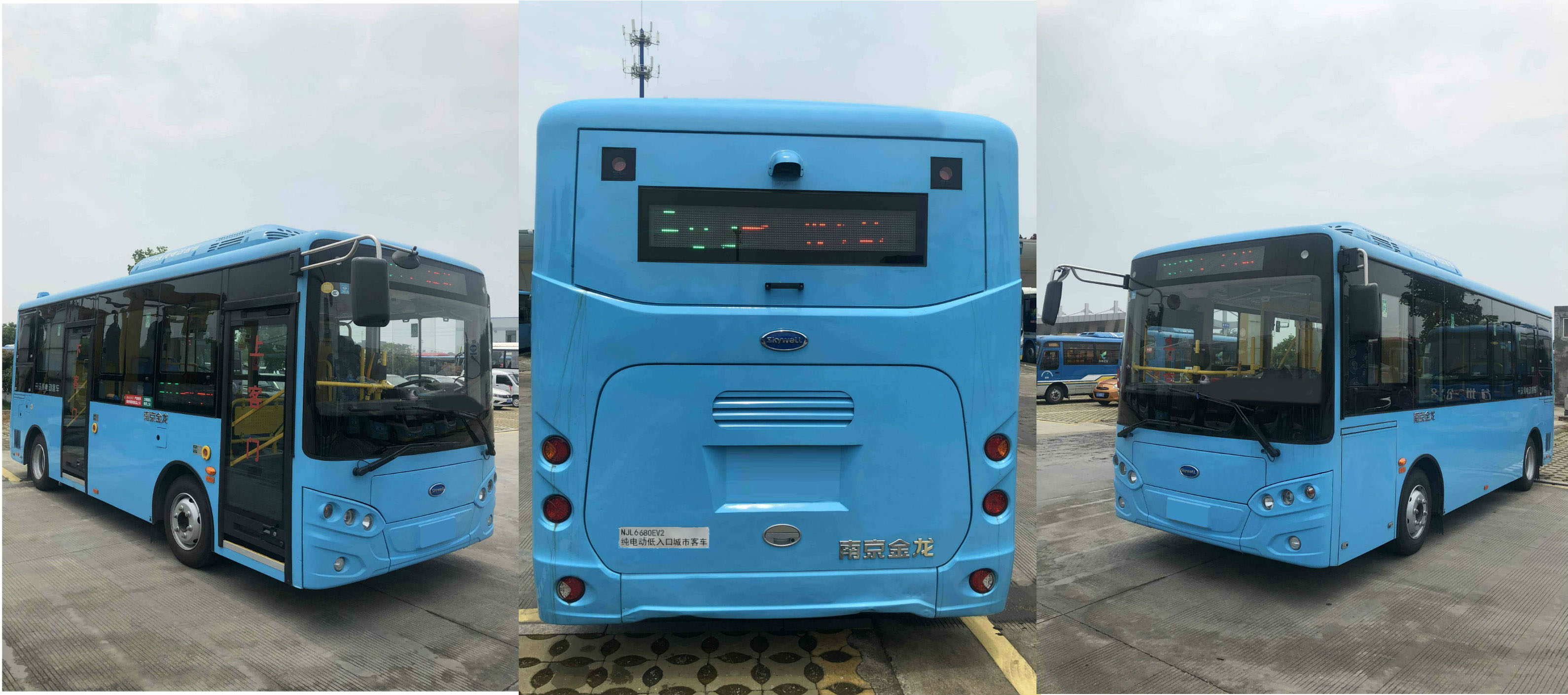 开沃牌NJL6680EV2纯电动低入口城市客车公告图片