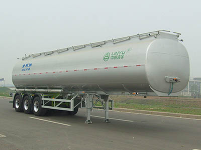 凌宇牌12.7米33.5吨3轴铝合金食用油运输半挂车(CLY9404GSY)