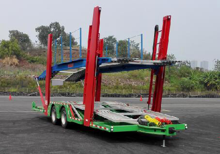 劳安牌11.1米7.3吨2轴中置轴车辆运输挂车(LR9156TCL)