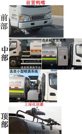中联牌ZLJ5073GQXHFE5清洗车公告图片