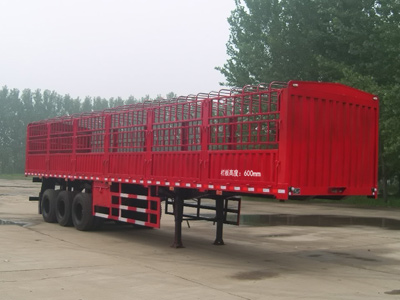 齐鲁中亚牌13米33吨3轴仓栅运输半挂车(DEZ9400CLX)