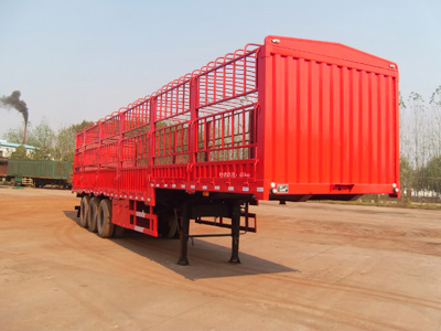 齐鲁中亚牌13米33吨3轴仓栅式运输半挂车(DEZ9401CCY)