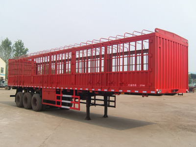 齐鲁中亚牌11.5米34吨3轴仓栅式运输半挂车(DEZ9402CCY)