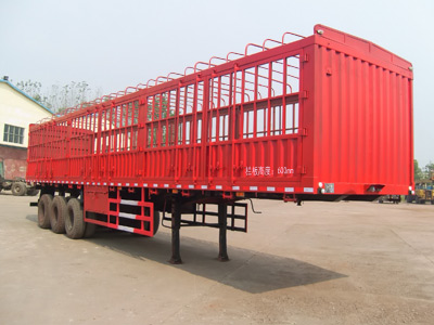 齐鲁中亚牌13米34吨3轴仓栅式运输半挂车(DEZ9403CCYA)