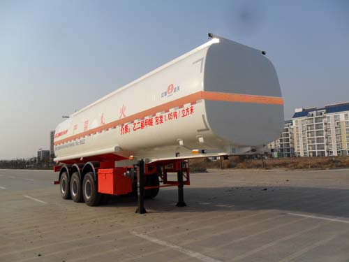 江淮扬天牌11米31吨3轴易燃液体罐式运输半挂车(CXQ9407GRY)