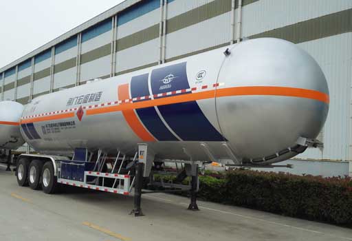 宏图牌13米25吨3轴液化气体运输半挂车(HT9407GYQ1C)