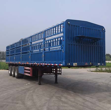 劲越牌12米34吨3轴仓栅式运输半挂车(LYD9400CCY)