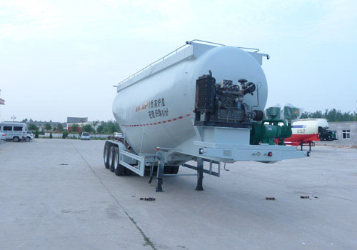 麟州牌11.2米31.5吨3轴低密度粉粒物料运输半挂车(YDZ9402GFL)