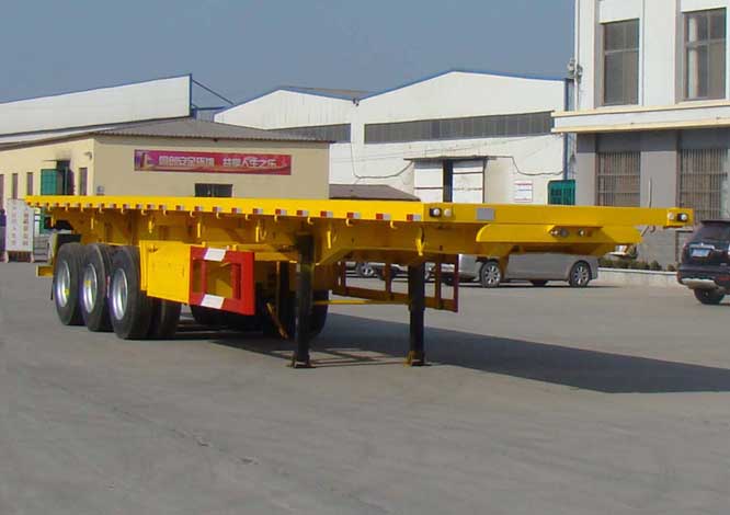 远东汽车牌13米32吨3轴平板自卸半挂车(YDA9403ZZXP)