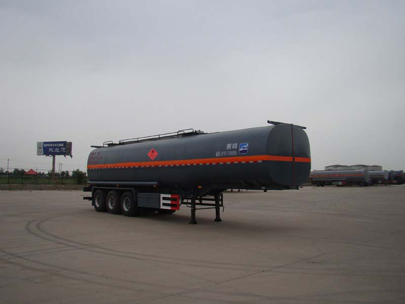 亚峰牌11.9米30.5吨3轴易燃液体罐式运输半挂车(HYF9406GRY)