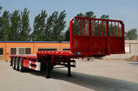 东正牌13米34.5吨3轴平板运输半挂车(ADZ9400TPB)