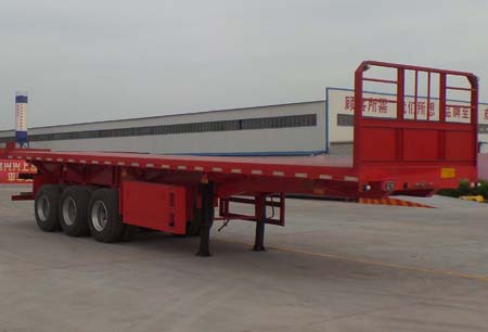 利源达牌9.5米34.5吨3轴平板自卸半挂车(LWY9402ZZXP)